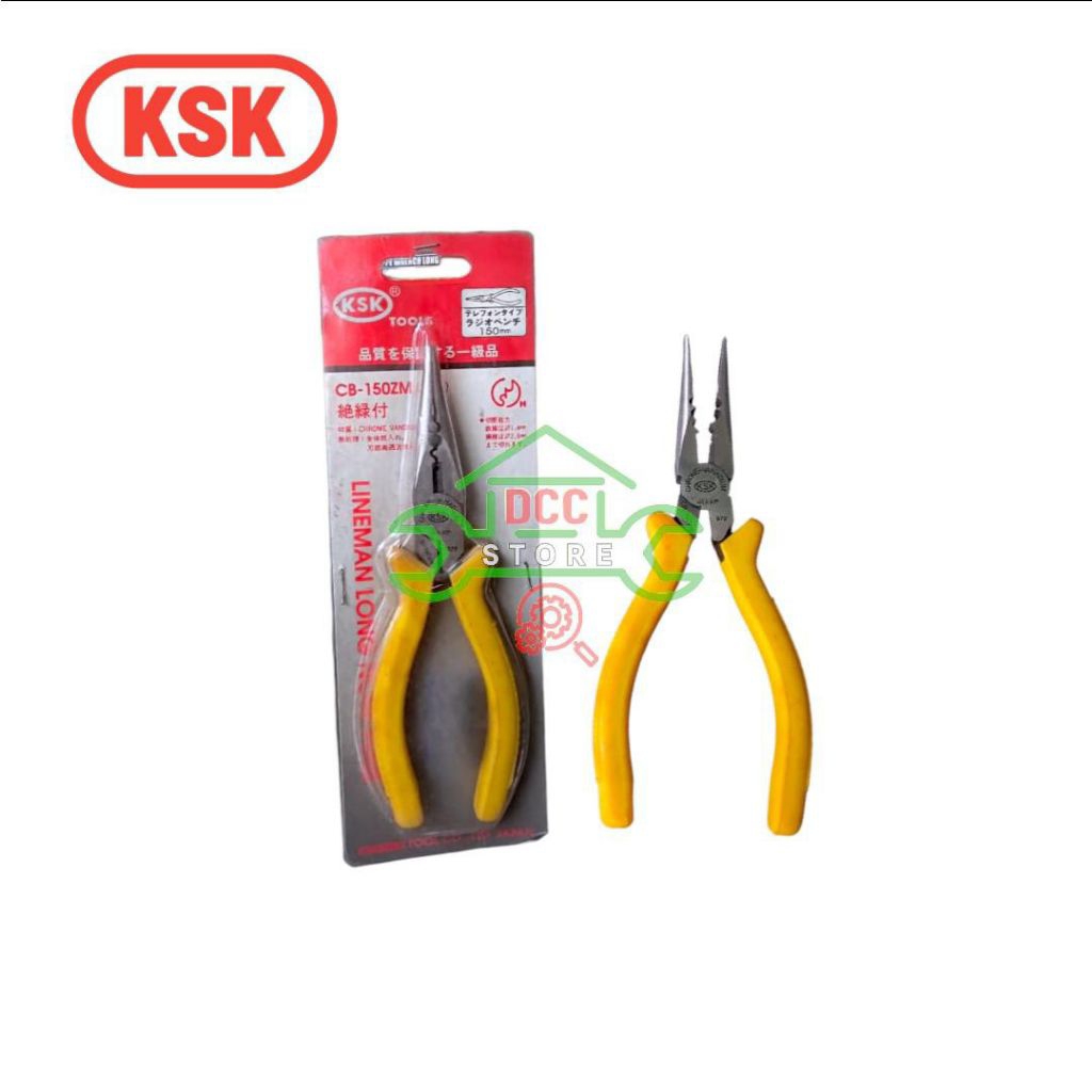 TANG LANCIP / RUNCING / LINEMAN LONG NOSE CB-150ZM UKURAN 6" KSK JAPAN ORIGINAL