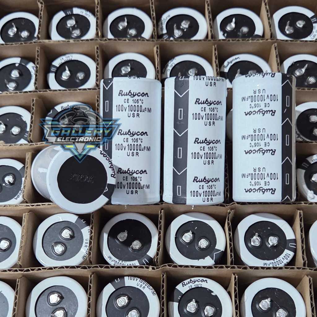 Elko Rubycon Putih 100v 10000uf / Elko rubycon Kapasitor Kualitas Bagus