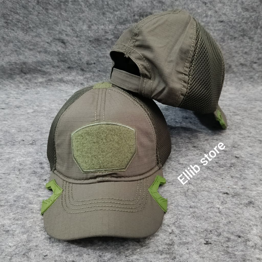 Topi Tactical Coak Polos Hijau Premium / Topi Tactical Coak Polos Premium / Topi Tactical
