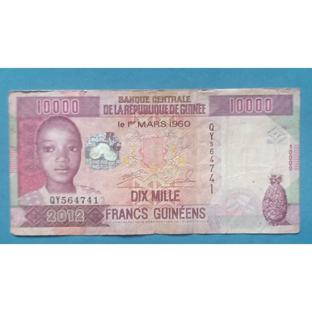 UANG KERTAS GUINEE 10000 FRANCS GUINEES