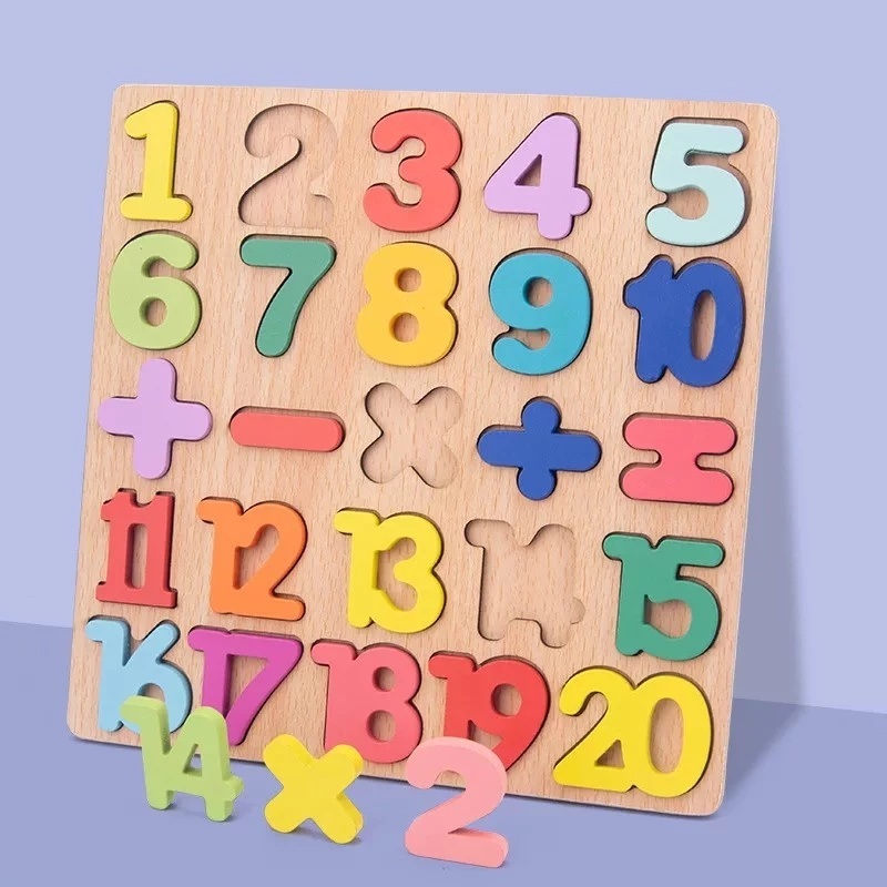Alphabet Puzzle Besar / Bongkar Pasang Puzzle ABJAD / Mainan Anak Geometry Huruf Puzzle Kayu Edukasi