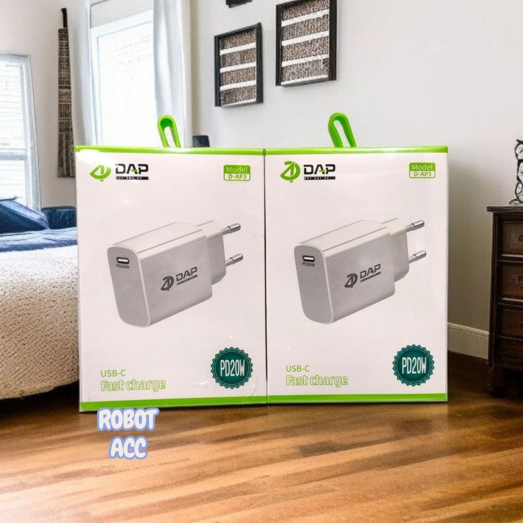 Batok DAP D-AP3 Type C Kepala Charger DAP D-AP3 Usb C PD20W Original