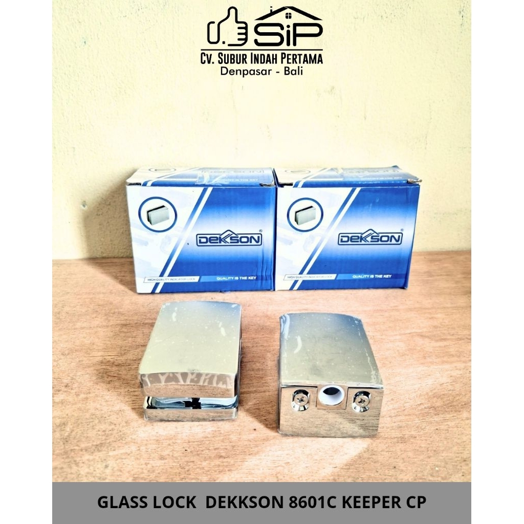 KUNCI KACA DEKKSON 8601C KEEPER CP/Grendel Kaca/Slot Pintu Kaca/Grendel Kamar Mandi Kaca/Kunci Pintu