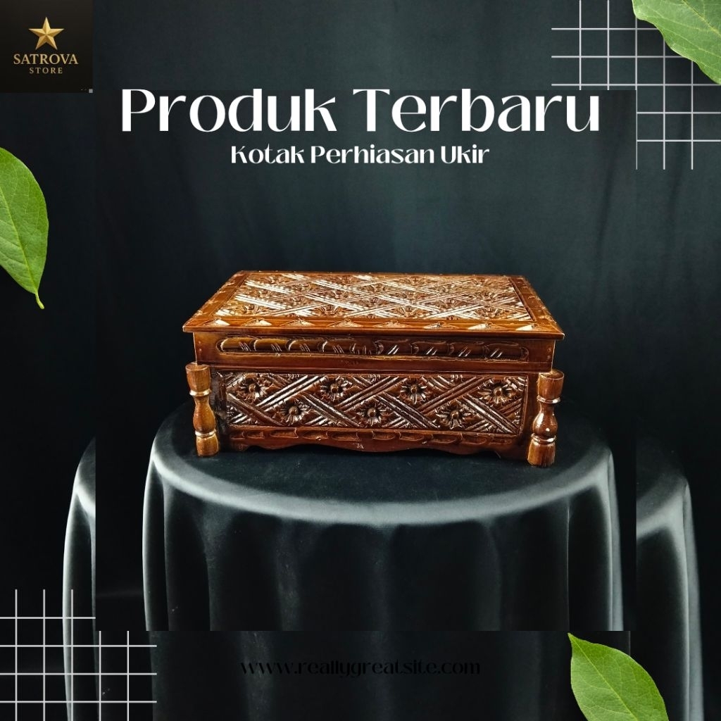 Kotak Perhiasan Ukir Jepara Kerajinan Kayu Jati