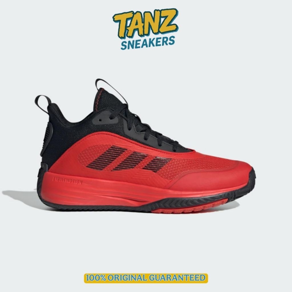 SEPATU BASKET ADIDAS OWN THE GAME 3.0 RED BLACK IG9249 ORIGINAL RESMI