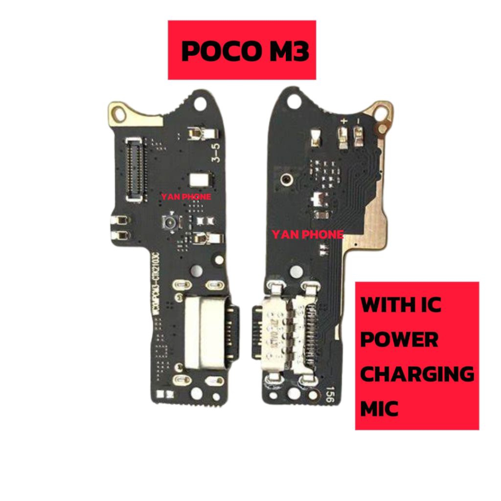 PCB Board Poco M3 Fullset With IC Papan Cas Mainboard