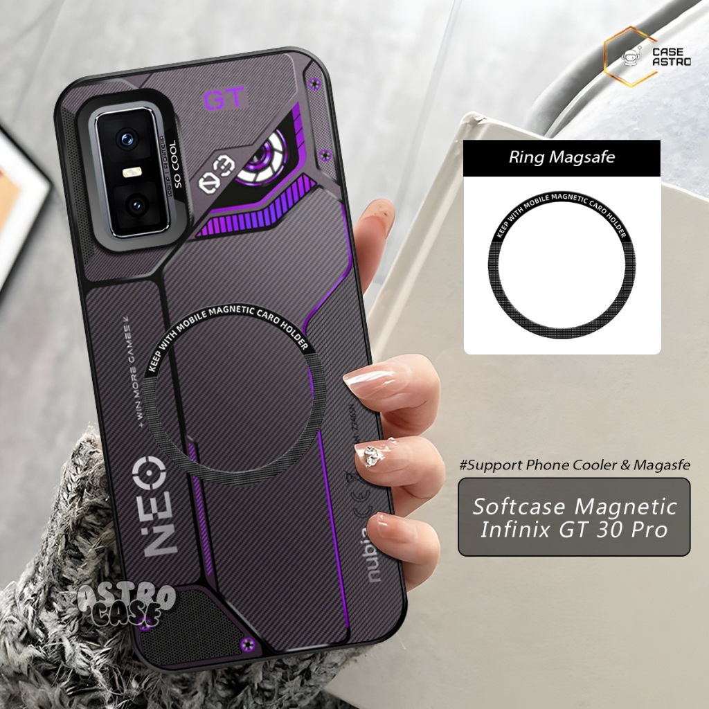 Case Magnet Infinix GT 30 Pro Ready All Type HP (Chat Admin) Case Support Magsafe / Phone Cooler Mag