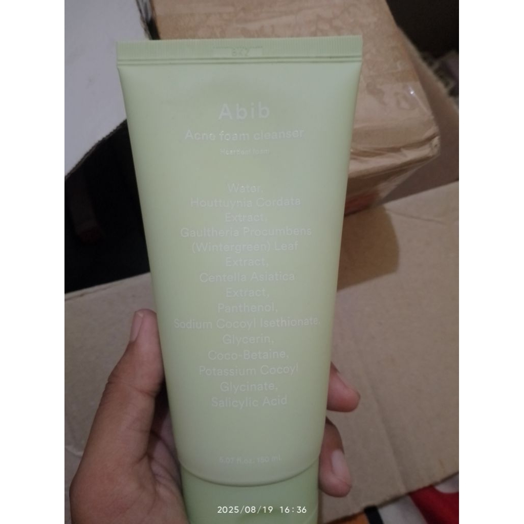 PRELOVED 1X PAKAI FACIAL WASH ABIB ACNE CLEANSER