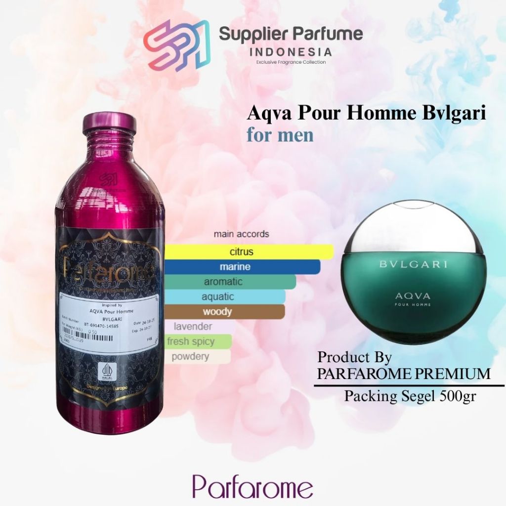 AQUA POUR HOMME BULGARI FOR MEN Product By PARFAROME PREMIUM Segel 500gr