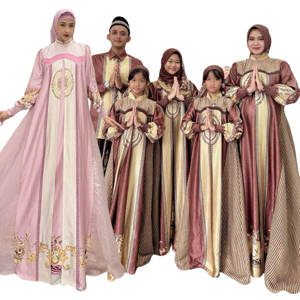 AURAKAY GAMIS DRESS AROPAH 7349 SET HIJAB ORI BY AURAKAY