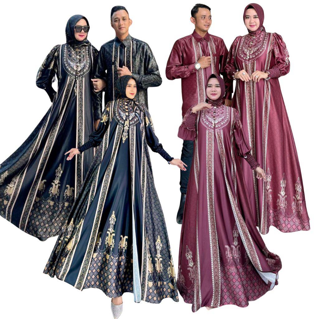 AURAKAY GAMIS DRESS ZAHRA 6765 SET HIJAB ORI BY AURAKAY