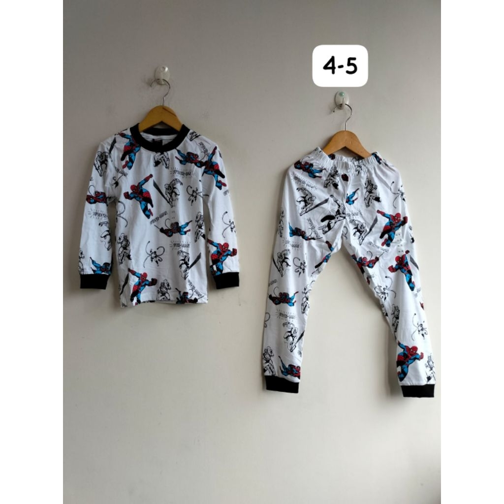 Stelan Anak Laki-laki Motif Marvel | Baju Tidur Anak Laki-laki Original NVD