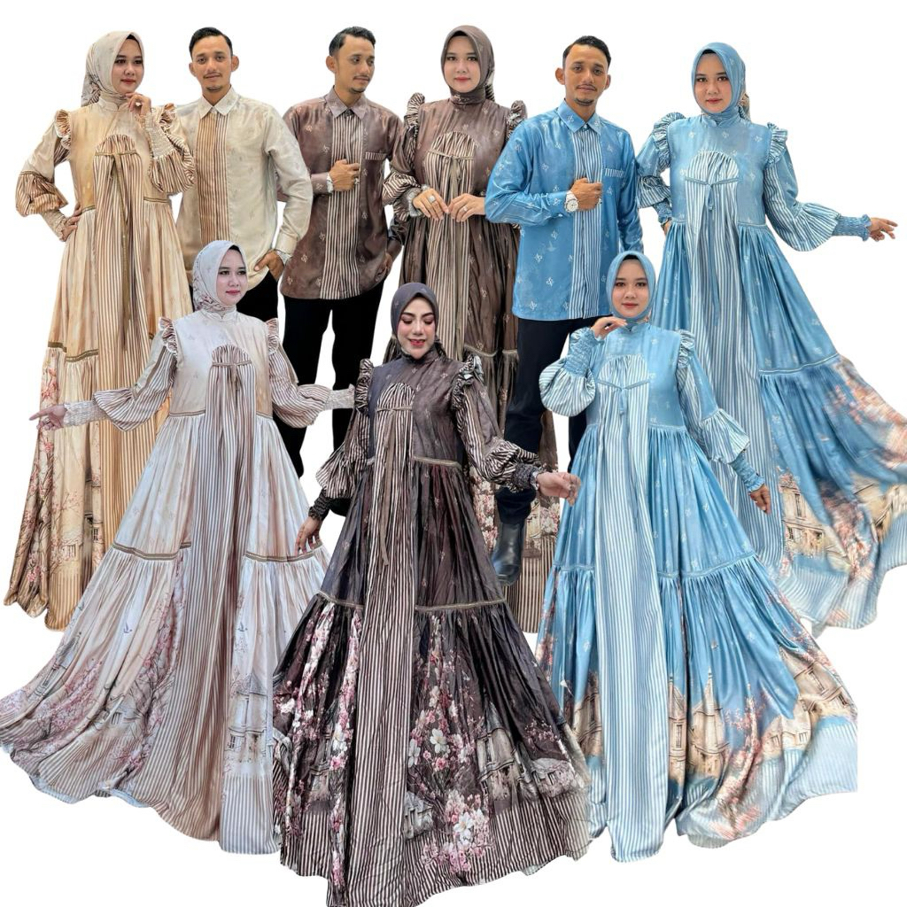 AURAKAY GAMIS DRESS ZAENAB SET HIJAB 6763 ORI BY AURAKAY