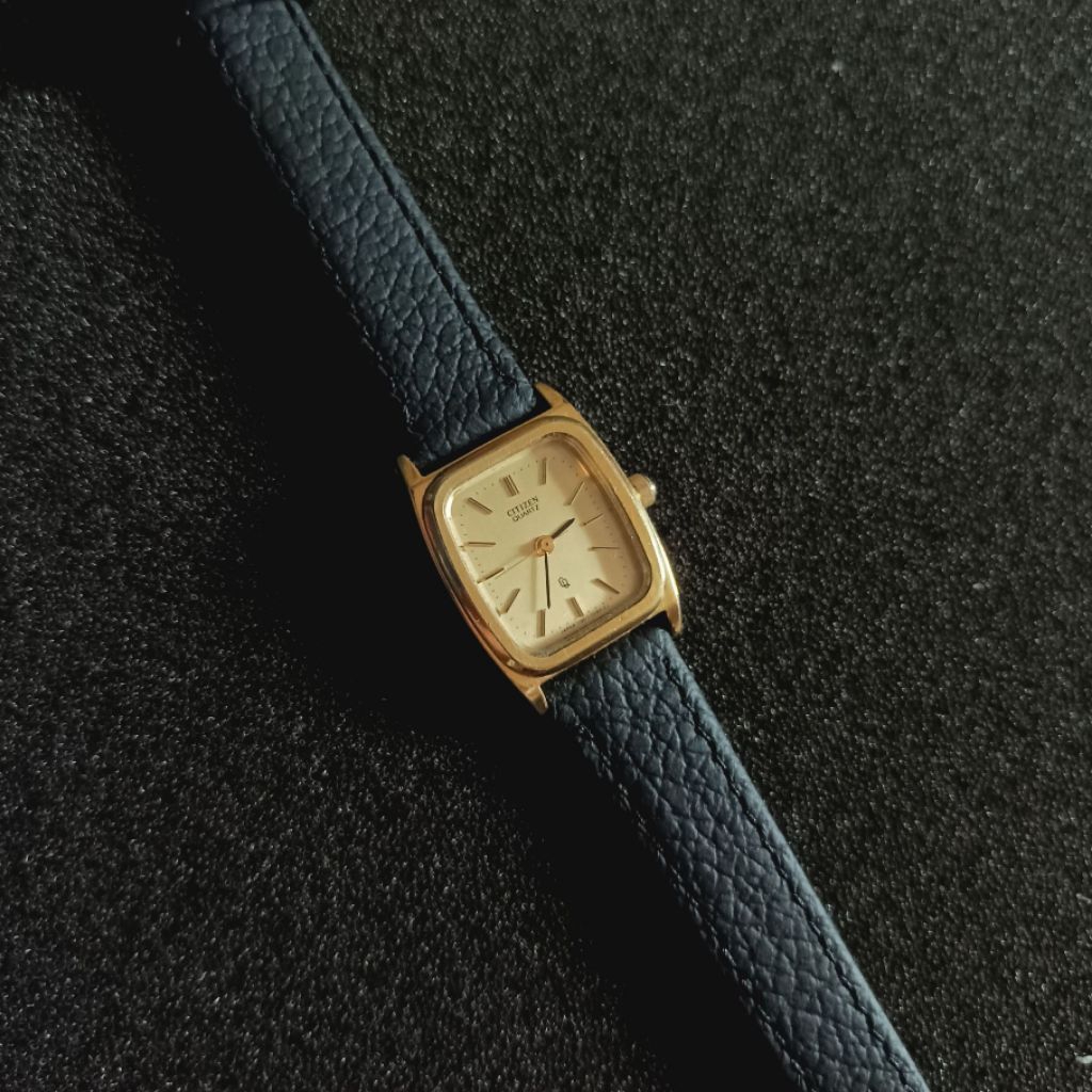 Jam Tangan Citizen Tank Quartz Ladies Original Vintage Rare