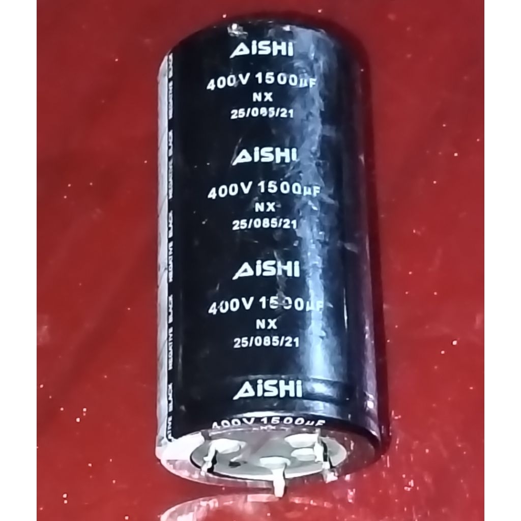 ELCO 4PIN 400V 1500UF T 8CM D 4CM BEKAS