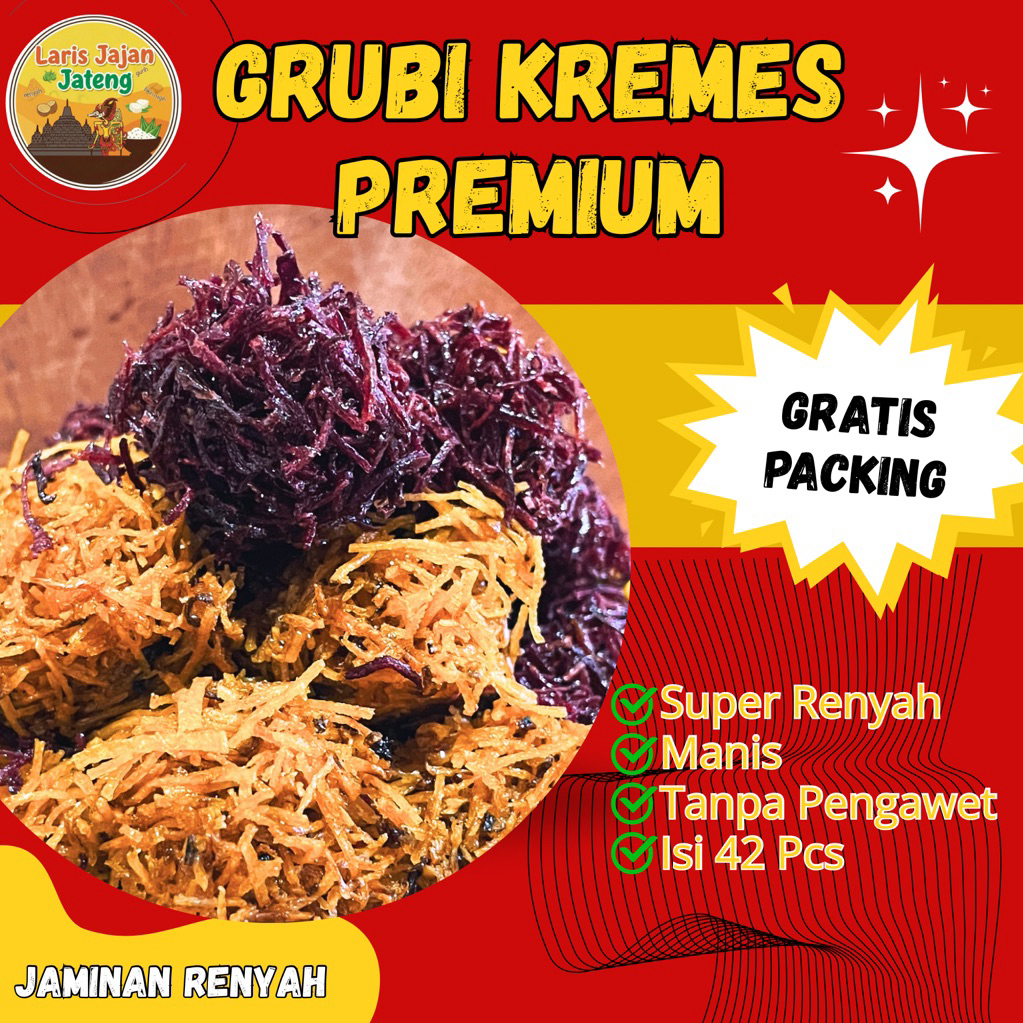 RENYAH Grubi Kremes Premium Oleh Oleh Khas Magelang Snack Cemilan Camilan Jajan Viral Kekinian - Jaj