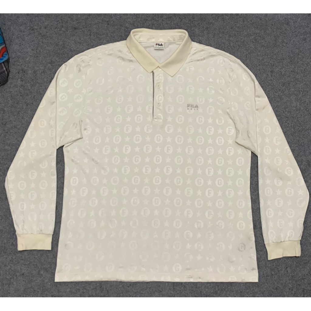 Fila Golf Long sleeve full print golf Shirt