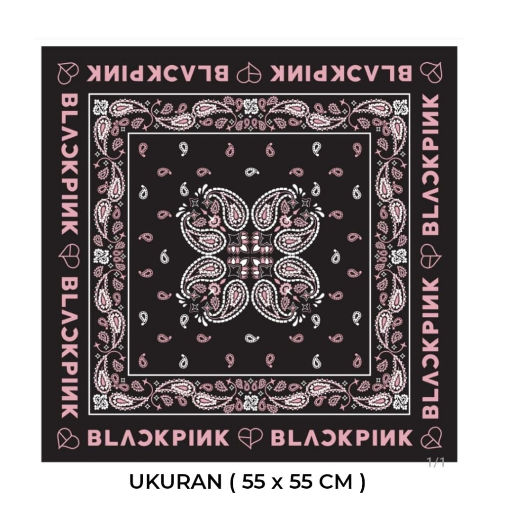 SLAYER BLACKPINK - BANDANA BLACKPINK - SCARFT BLACKPINK