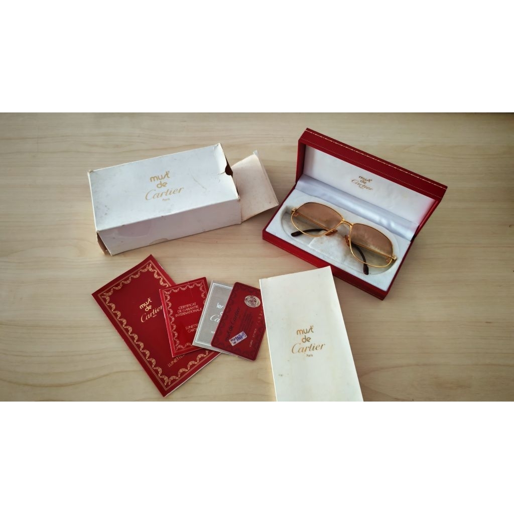 Kacamata Pria Cartier Original Made in France Bekas