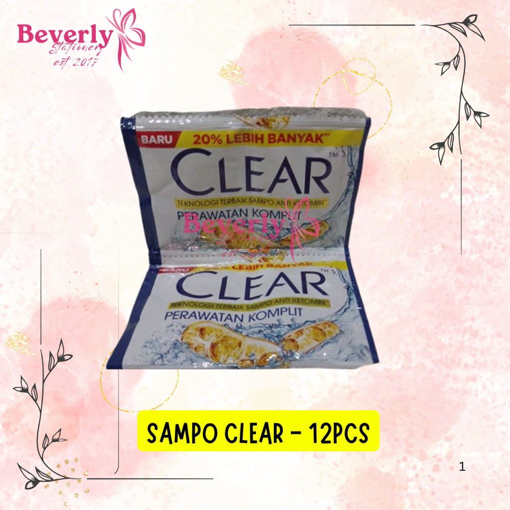 [RENCENG] SHAMPOO CLEAR BIRU  / SHAMPOO CLEAR RENCENG / SHAMPOO SACHET CLEAR ANTI KETOMBE