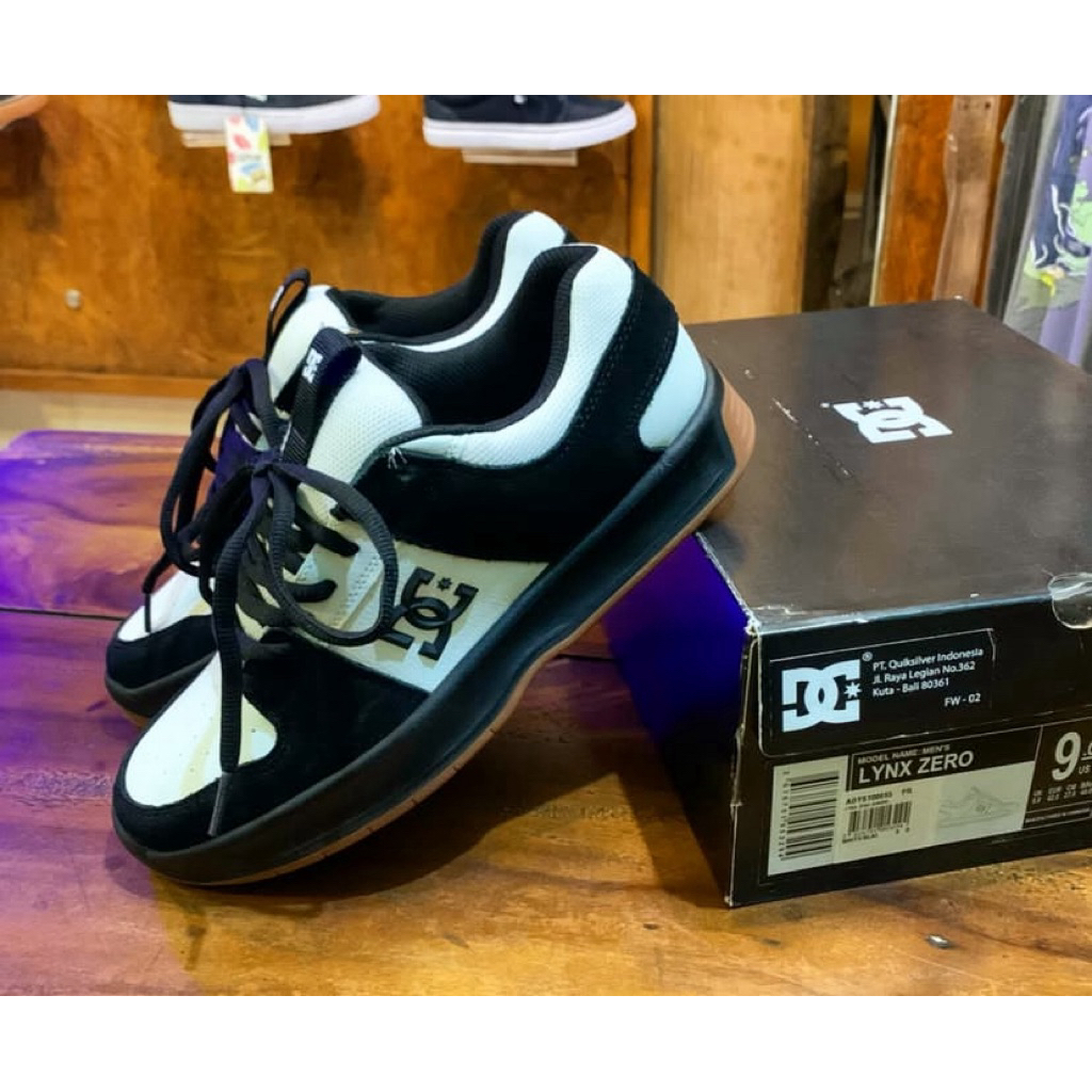 sepatu DC SHOES • lynx zero • white/black/gum