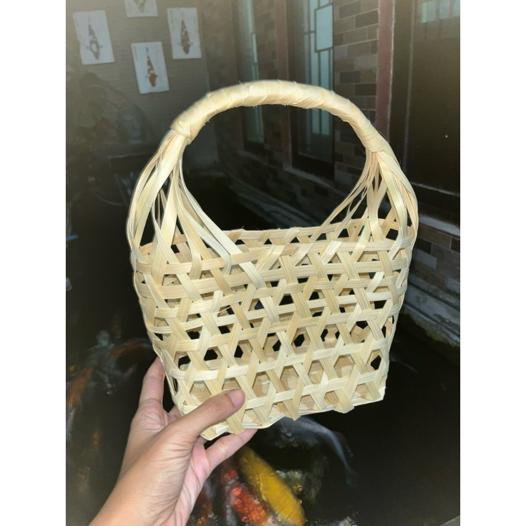 keranjang hampers anyaman bambu parcel tas bambu