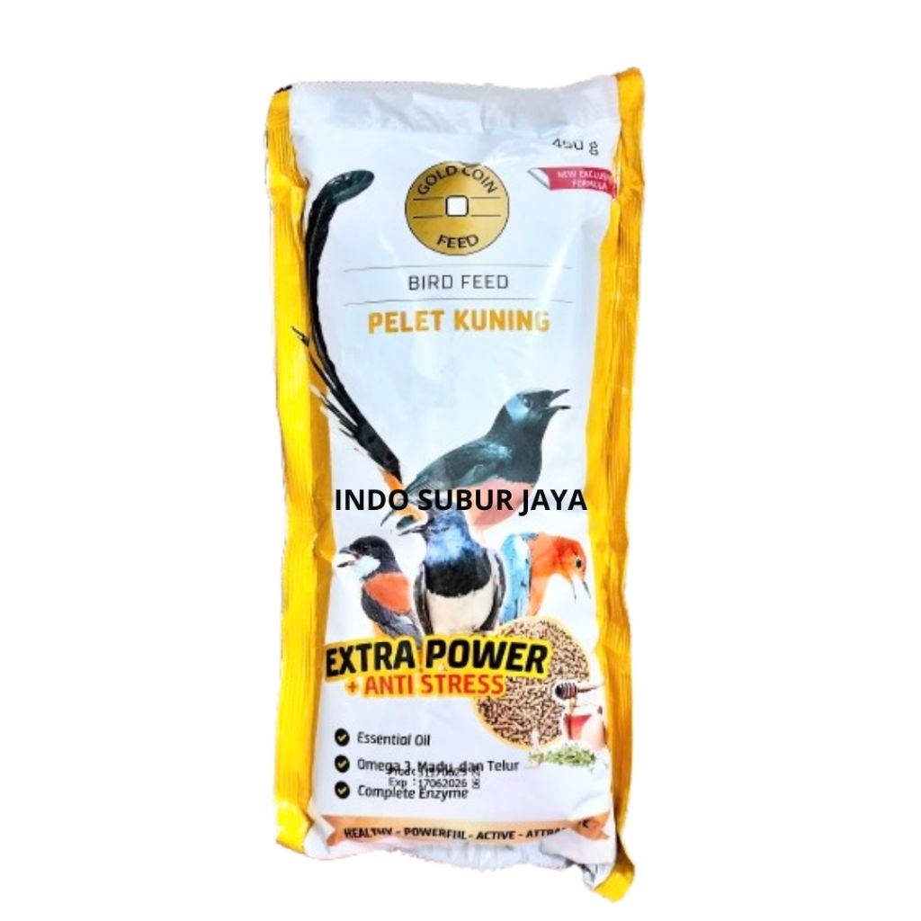 Goldcoin Pelet Kuning 450 Gram Anti Stres Extra Madu