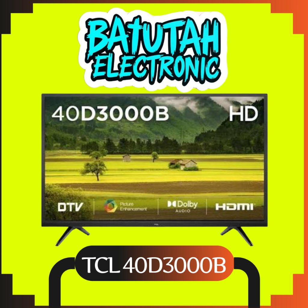 LED TV TCL 40D3000B FULL HD DIGITAL TV