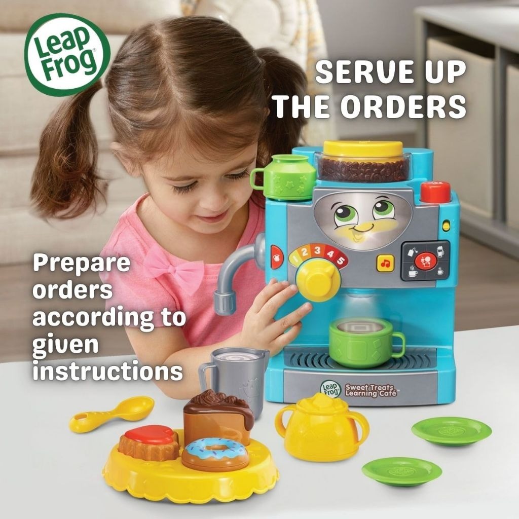 Promo Leapfrog Sweet Treats Learning Cafe Blue Role Playing Toy Set