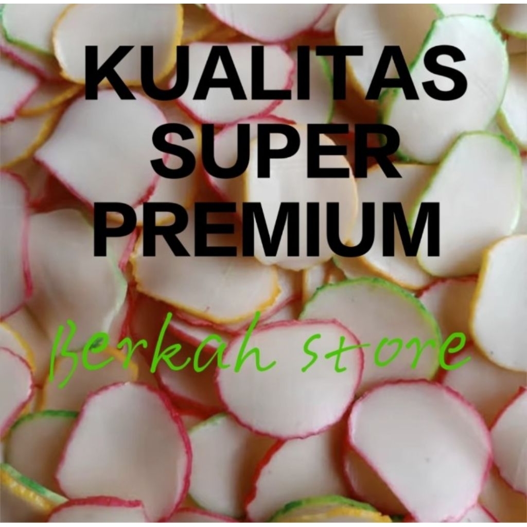 Kerupuk Bawang mentah warna warni 1 kg