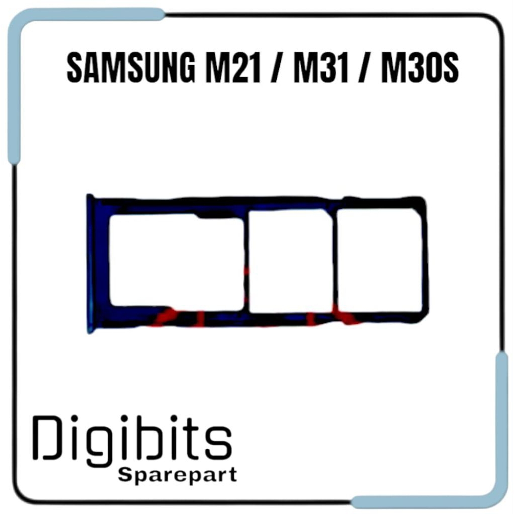 Simtray - Tempat Simcard For Samsung M21 / M31 / M30S Simlock Slot Simcard