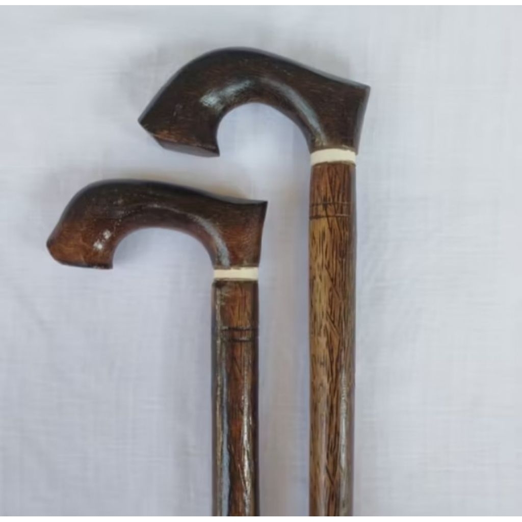 Tongkat jalan.kayu aren ruyung