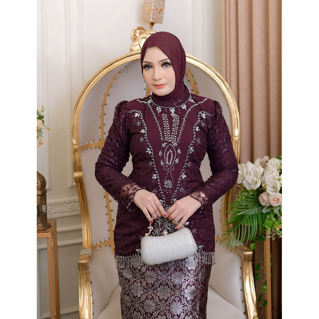 Purnama olshop/ Kebaya Anaya Terbaru / Kebaya Modern / Kebaya Lamaran / Setelan kebaya wisuda