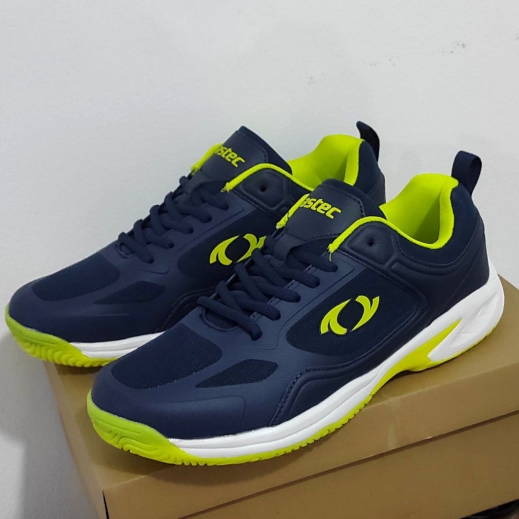 Sepatu BADMINTON ASTEC Navy Lime Original *ALAN SUSI TECHNOLOGY