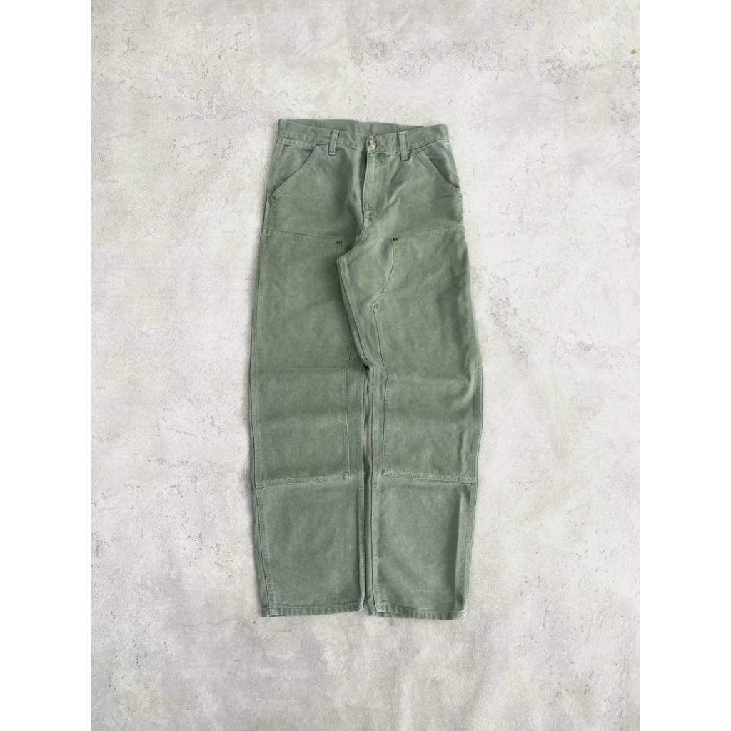 Carhartt WIP Double knee pant - Washed green