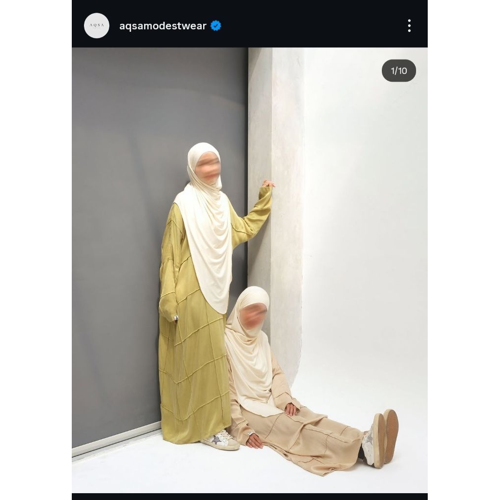 Aqsa modestwear Repeat Abaya Lime