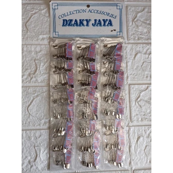 (TERMURAH) Jarum Peniti 1 Renteng / Jarum Peniti / Peniti Tajam / Peniti Putih Renteng (24SET)