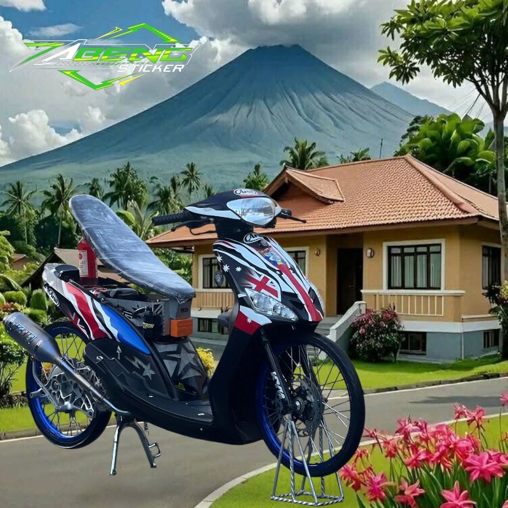 STRIPING STICKER TRANSPARAN DECAL MIO SPORTY CUSTOM DOHAN