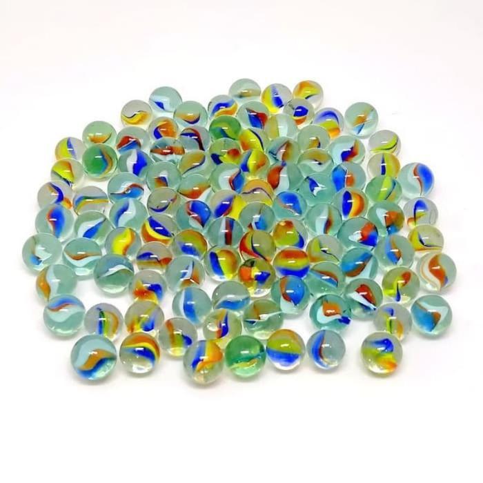 50pcs Kelereng Gundu Tale Mata Kucing / Kelereng