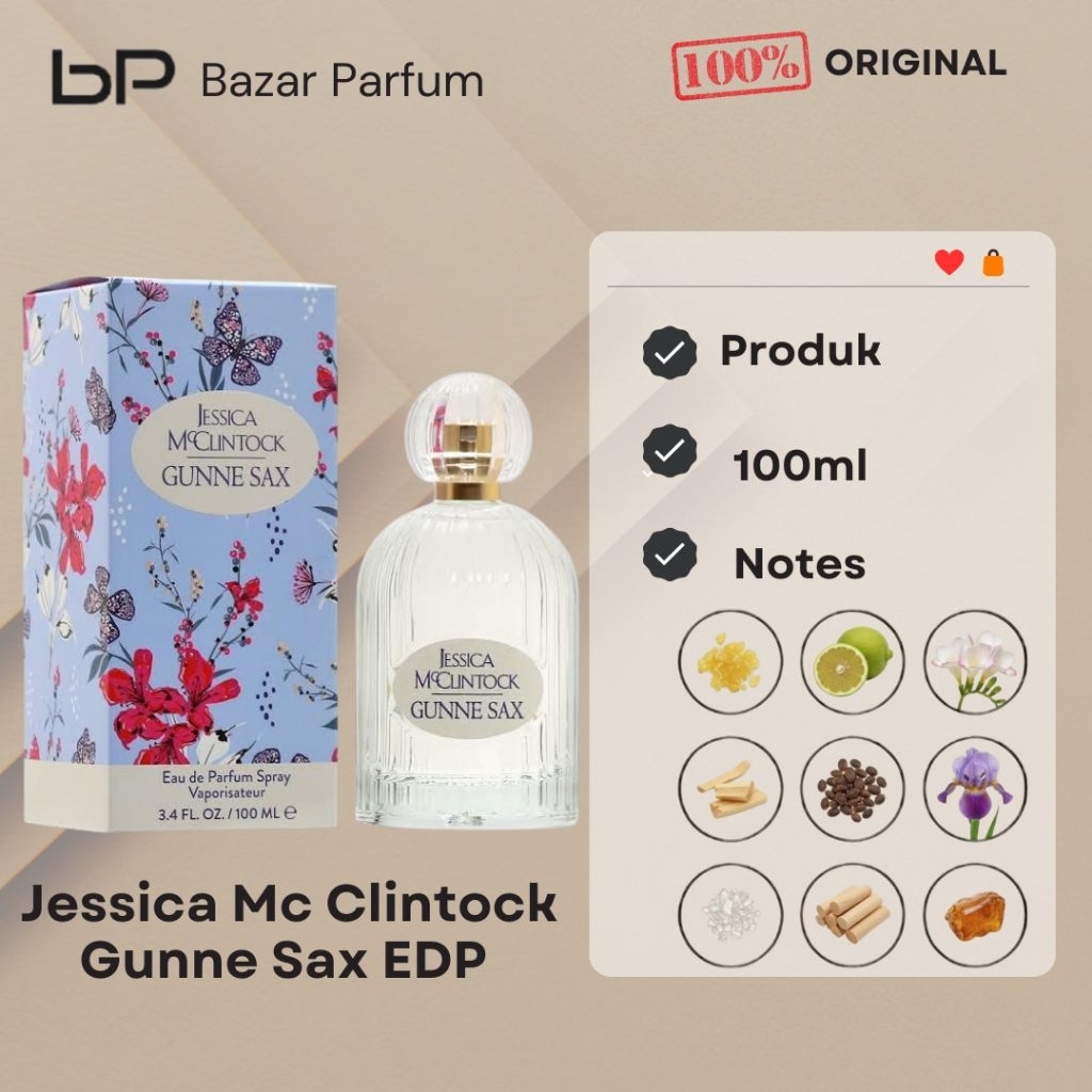 Parfum Wanita Jessica Mc Clintock Gunne Sax by Jessica McClintock EDP for Women Original