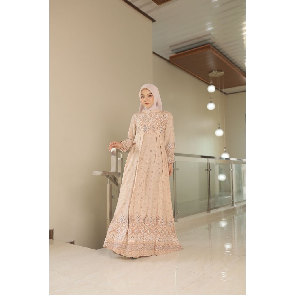 Gamis Rayon ETHNIC Dewasa Simple Elegan Kekinian
