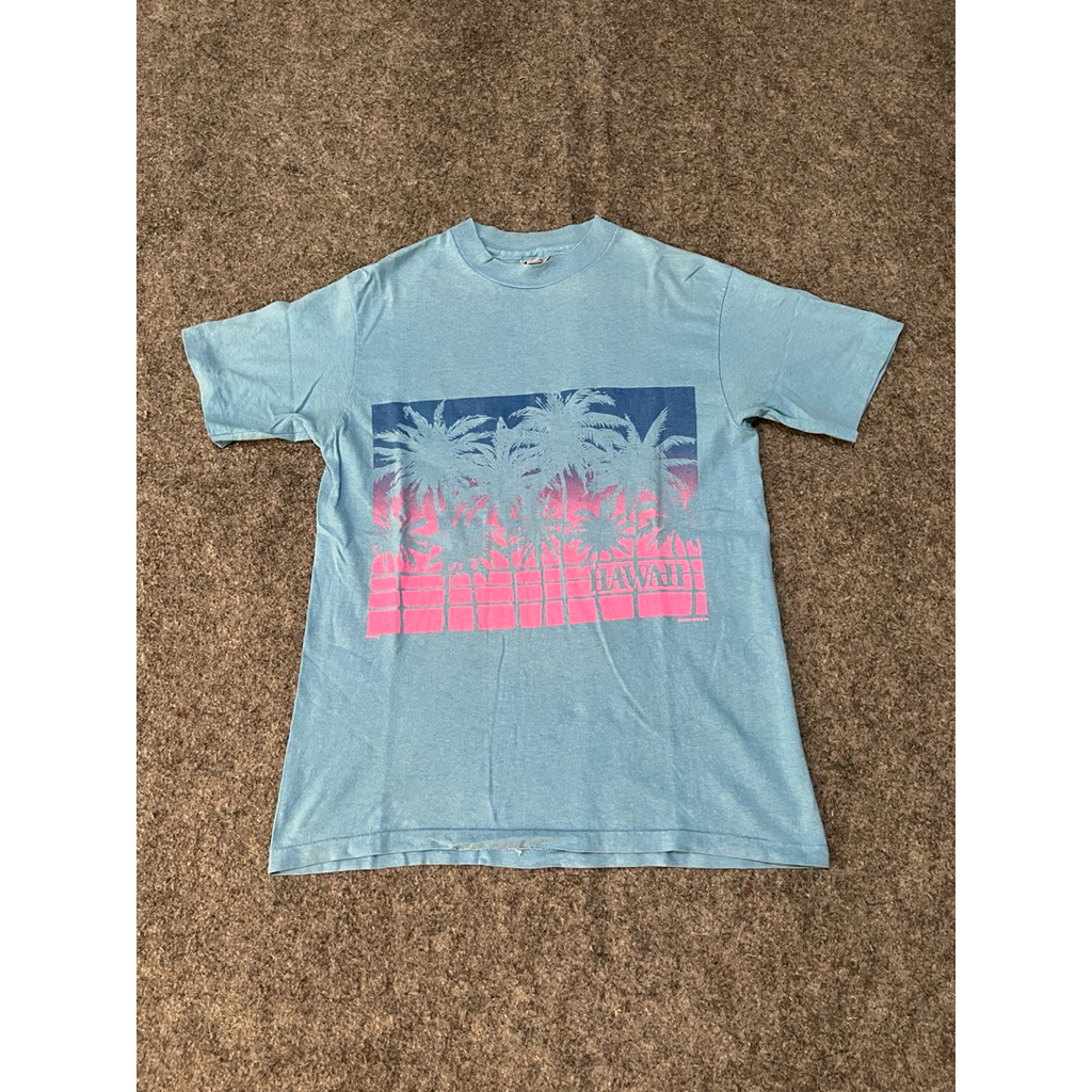 kaos hawaii tag hanes beefy-T original preloved