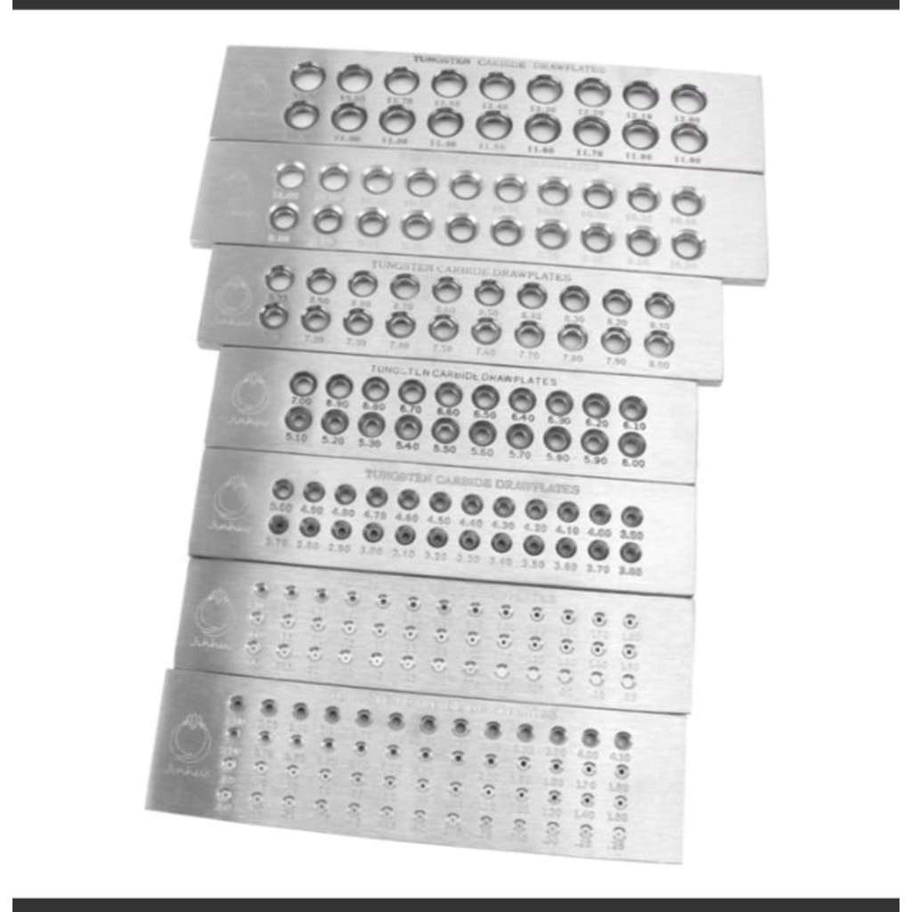 Plat Tarikan Kawat Emas Model bulat,bundar,setengah lingkaran,persegi,segi tiga / Tungsten Carbide D