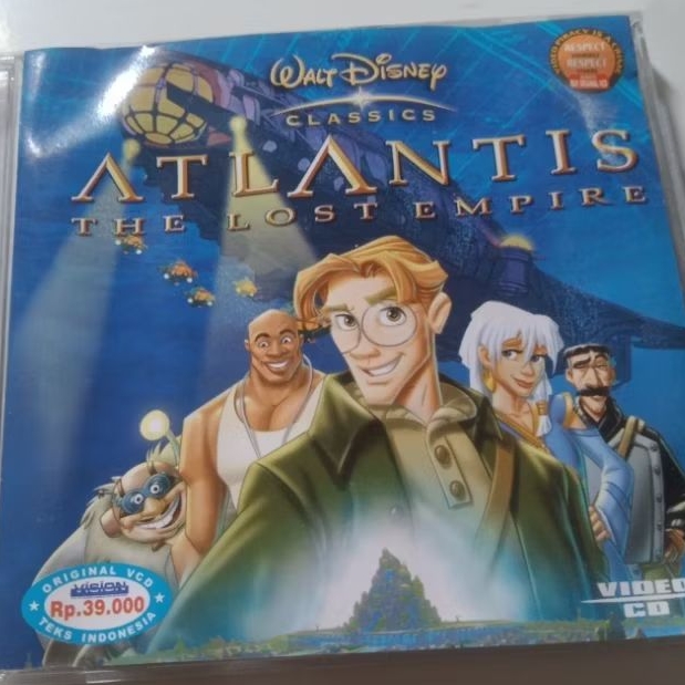 VCD Original Animasi Walt Disney Classic Atlantis - The Lost Empire Teks Indonesia
