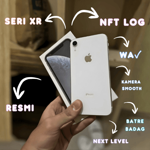 Iphone XR Second RESMI Fullset Garansi LOG NFT Noxell Avenue