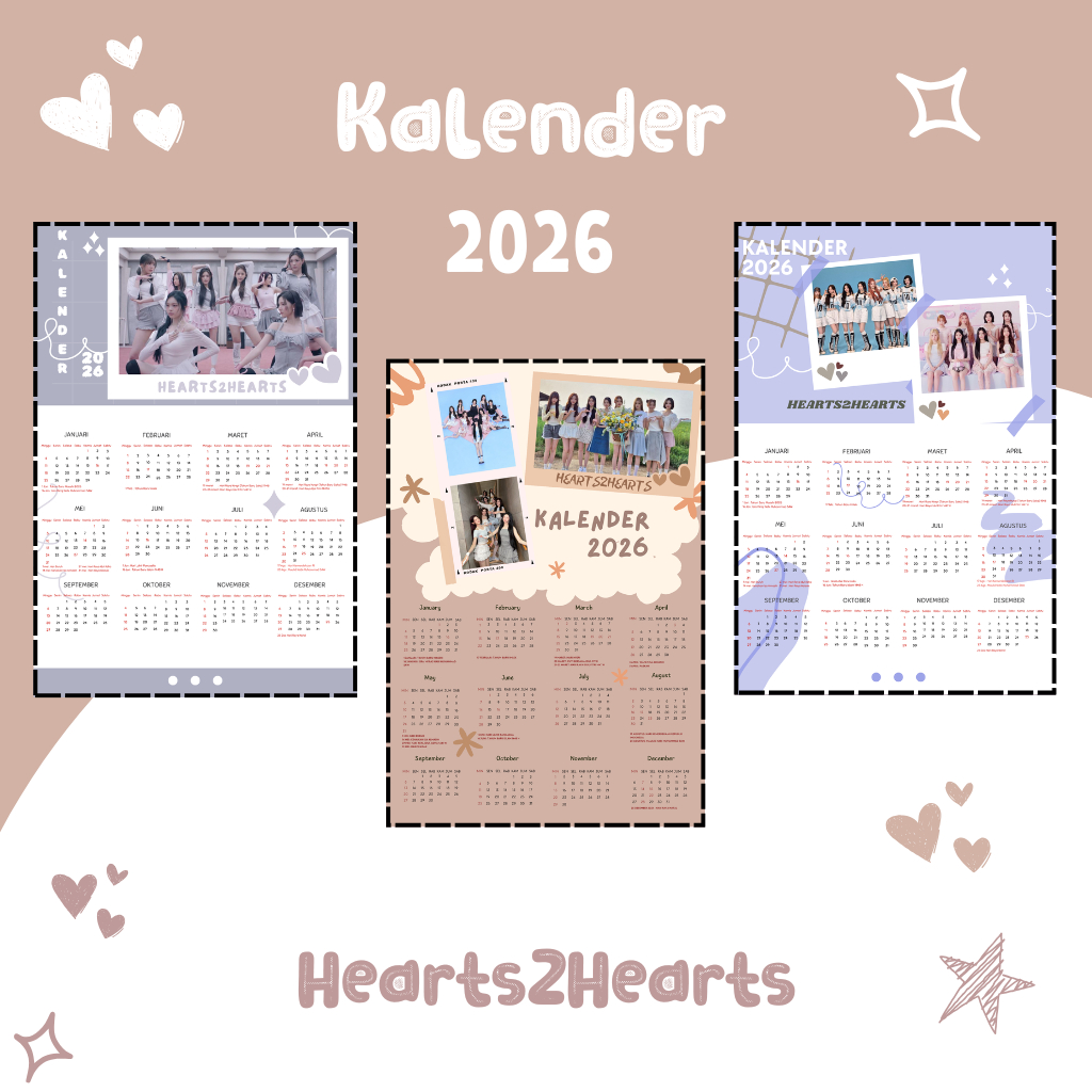 KALENDER 2026 HEART 2 HEARTS KPOP