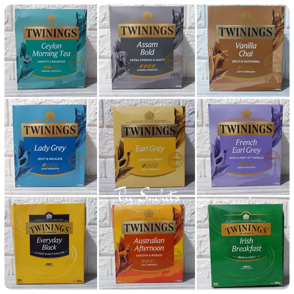 TWININGS Australia All Variant Non-Enveloped Pure Camomile Peppermint French Earl Grey Lady Grey Van