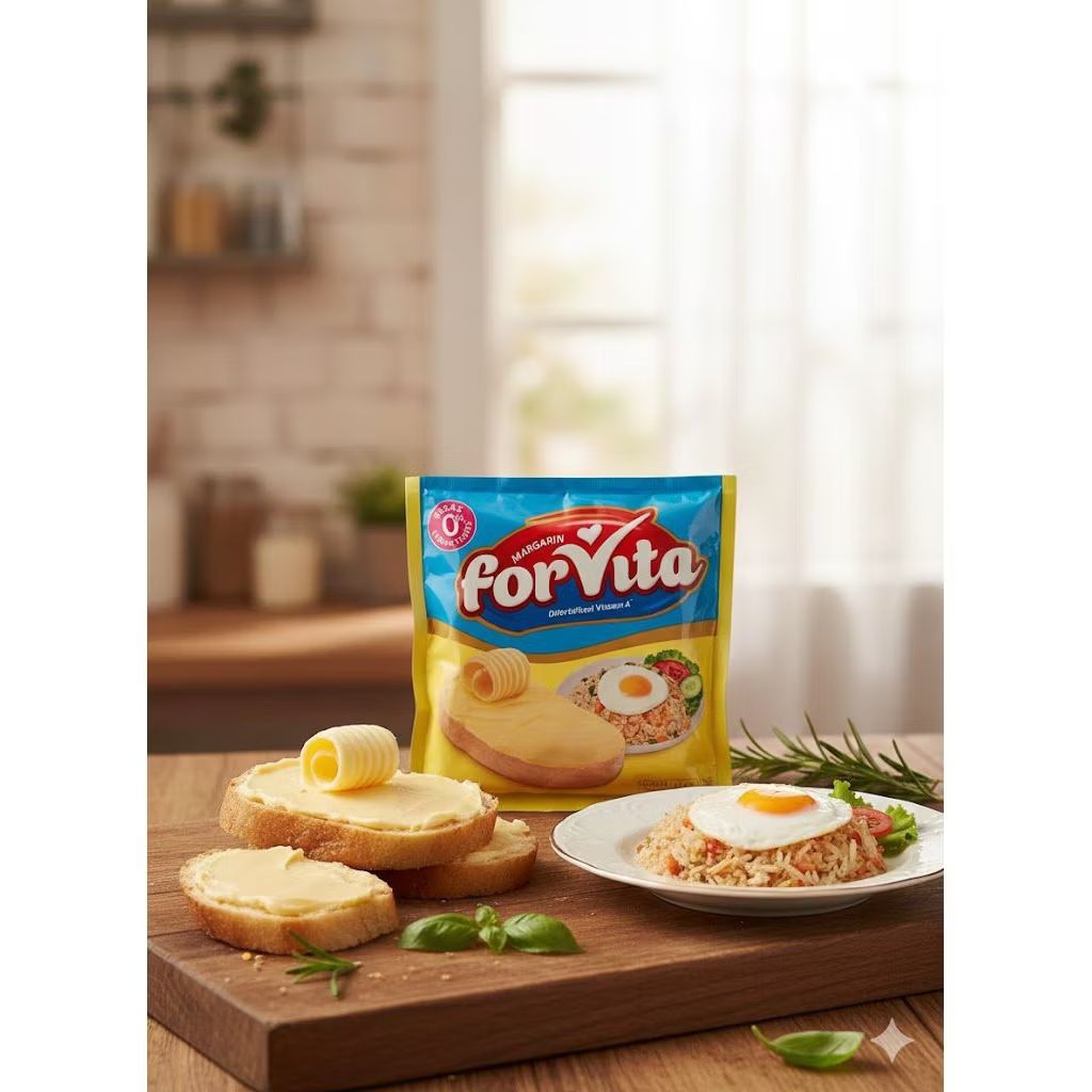 ForVita Margarin Sehat 200gram 1 Renceng Isi 6 Pcs Bebas Lemak Trans
