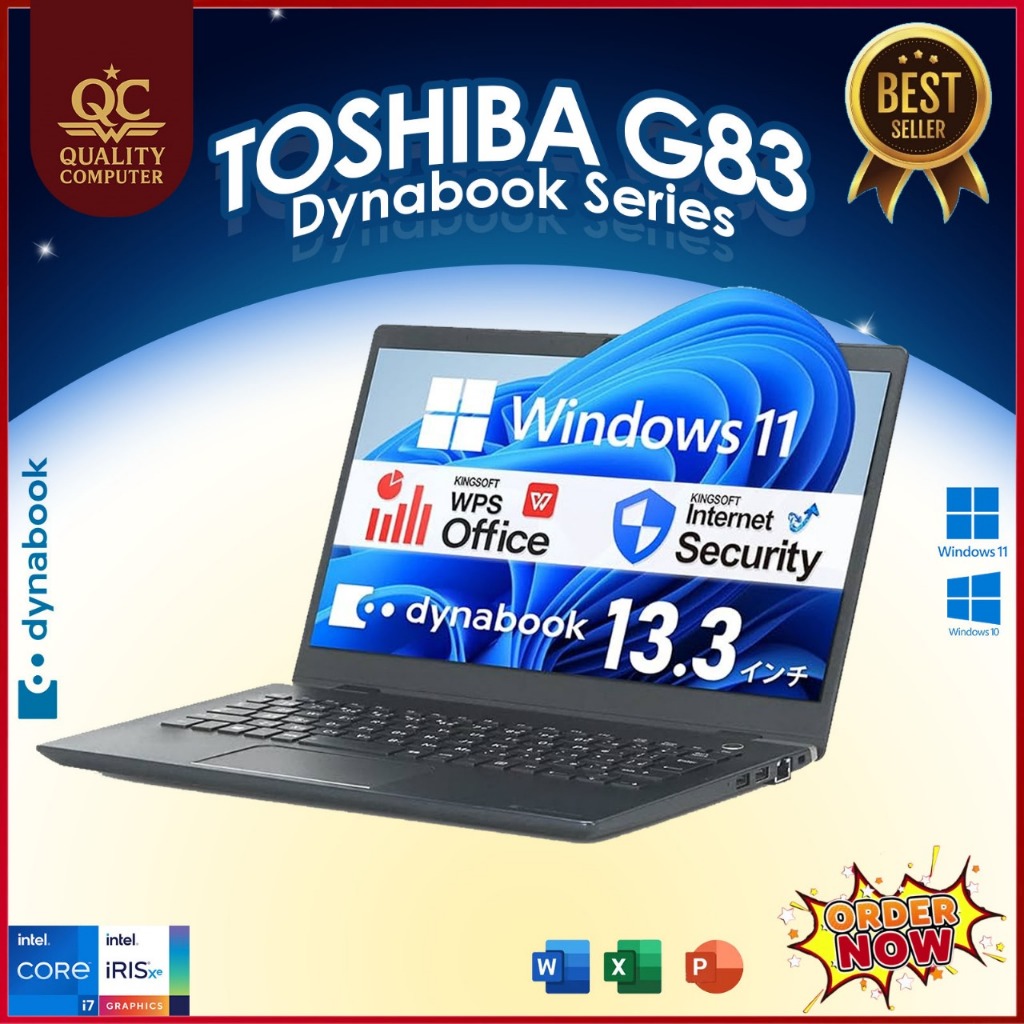 Laptop Slim Toshiba Dynabook G83 | S73 Intel i7 i5 GEN 12 RAM 16GB 1TB