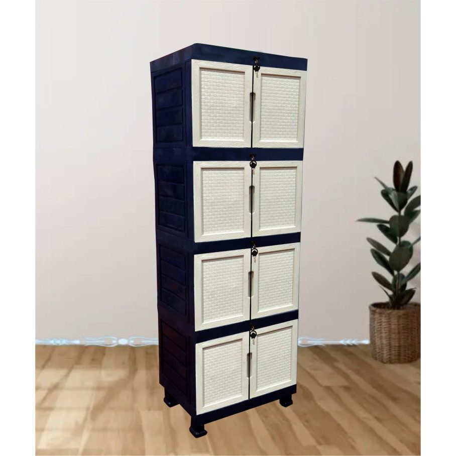 Lemari Mini/ Lemari Plastik Mini Susun 3/Susun 4 - Wapolin